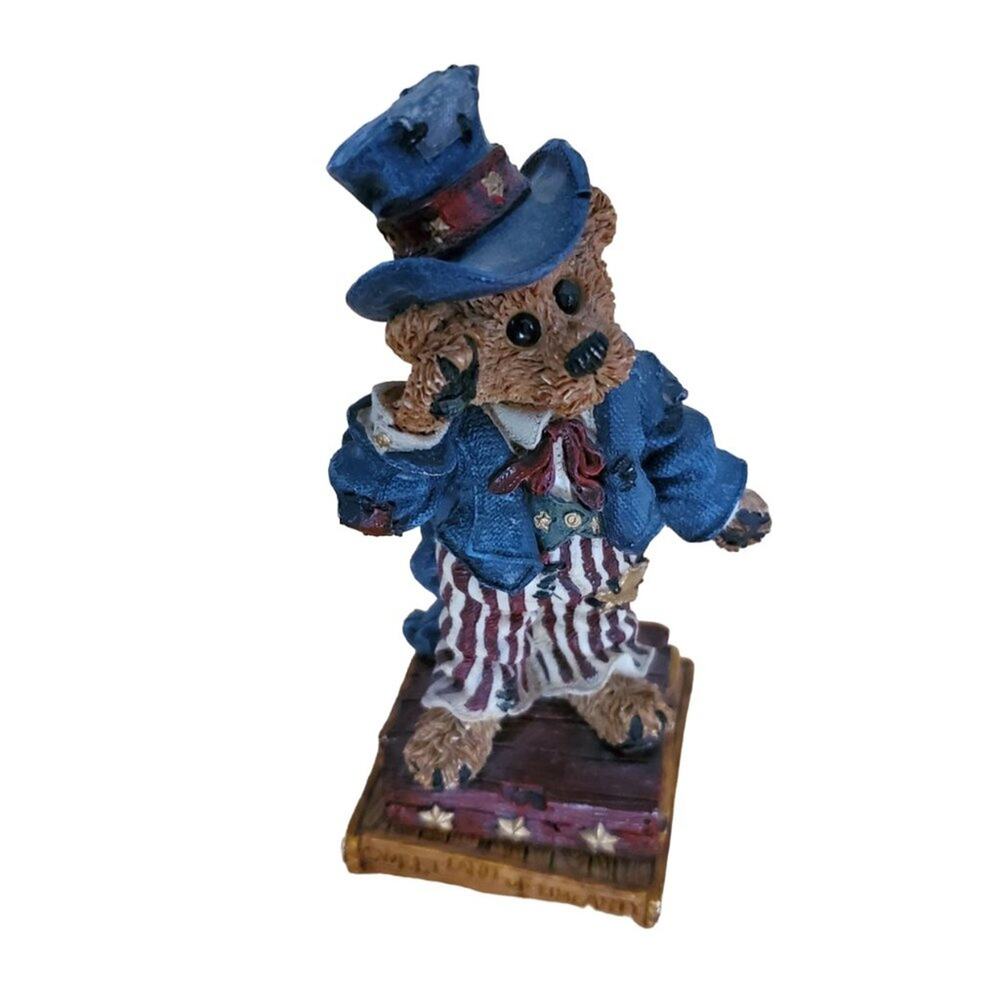 Boyds Bear The Head Bean Wants You Resin Bearstone Collectable Figurine - EUC
